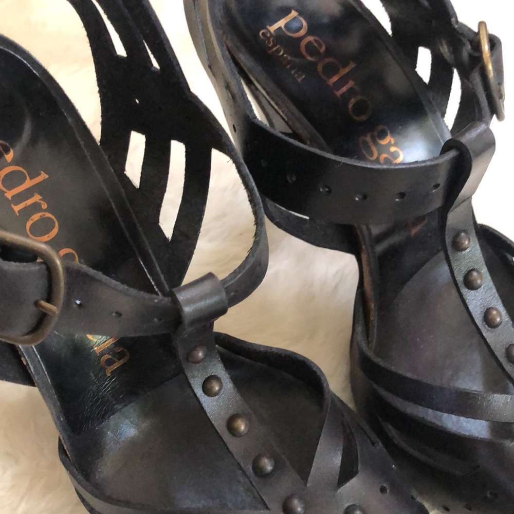 Pedro Garcia Black High Stiletto Heels - Picture 9 of 12